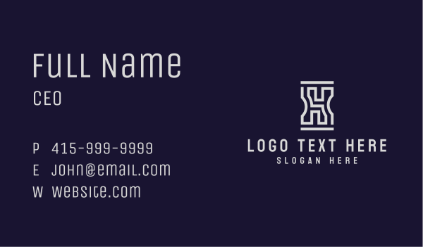 Gray Concrete Maze Business Card Design Image Preview