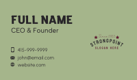 Vintage Business Company Business Card Image Preview