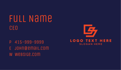 Modern Digital Line Business Card Image Preview