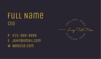 Luxury Classic Cursive Business Card | BrandCrowd Business Card Maker