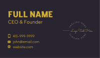 Luxury Classic Cursive Business Card Image Preview