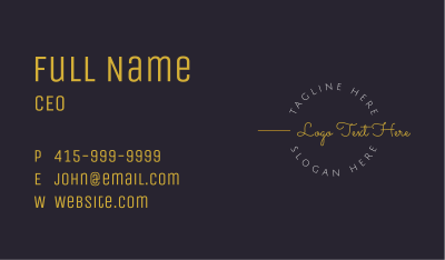 Luxury Classic Cursive Business Card Image Preview
