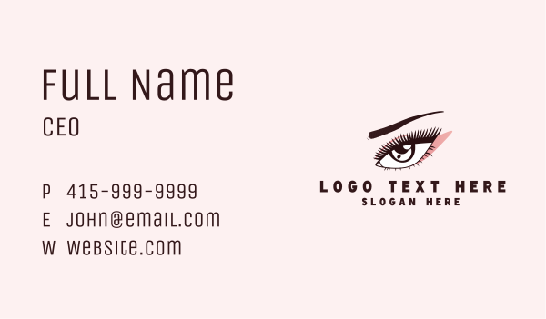 Beauty Lady Eyebrow Business Card Design Image Preview