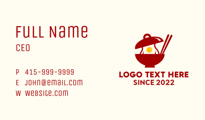 Oriental Egg Soup  Business Card Image Preview