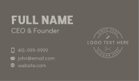 Minimalist Barber Tools Business Card Image Preview