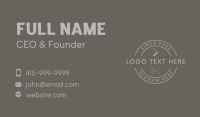 Minimalist Barber Tools Business Card Preview