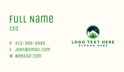 Grass House Landscaping Business Card Image Preview