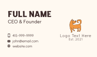 Adorable Happy Dog Business Card Design