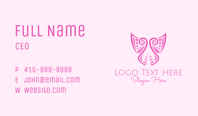 Abstract Ornamental Butterfly Business Card Image Preview