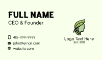 Green Leaf Organic Man Business Card Image Preview