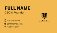 Wildlife Bear Shield Business Card Image Preview