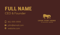 Gold Stallion Horse Business Card Design