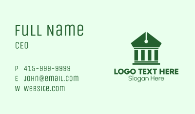Courthouse Pen  Business Card Image Preview