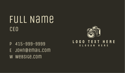 Photography Camera Lens Business Card Image Preview