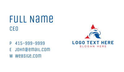 American Bird Eagle Letter A Business Card Image Preview