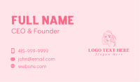 Feminine Beauty Face Business Card Image Preview