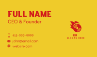 Red Flame Disk Business Card Image Preview