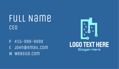 Tech Building Business Card Image Preview