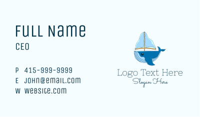 Sailing Whale Business Card