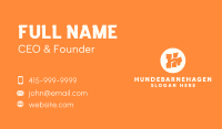 Orange Letter H Business Card Image Preview