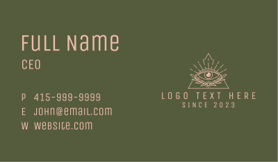Optical Eye Fortune Teller Business Card Image Preview