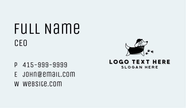 Detective Dog Veterinarian Business Card Design Image Preview