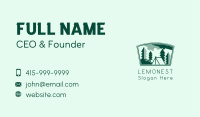 Pine Forest Camping Business Card Image Preview