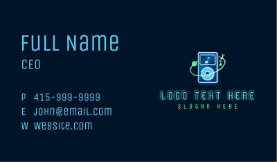 Digital Music Pixel Business Card Image Preview