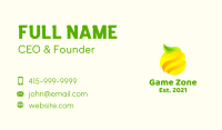 Minimalist Lemon Fruit Business Card Design