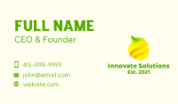 Minimalist Lemon Fruit Business Card Image Preview