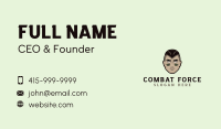 Male War Soldier Business Card Image Preview