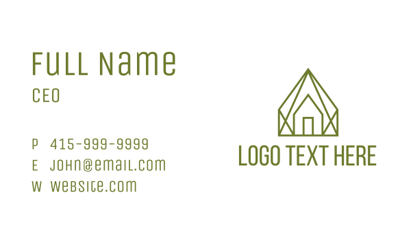 Green Builder Residence  Business Card Design Image Preview