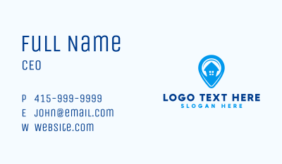Home Location Pin Business Card Image Preview