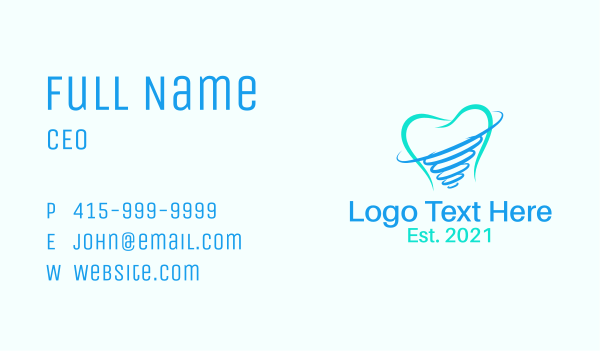 Orthodontist  Tooth Implant Business Card Design Image Preview