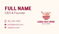 Oriental Noodle Restaurant Business Card Image Preview