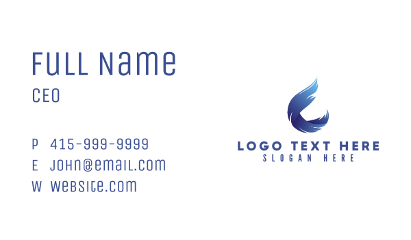Blue Generic Letter C Business Card Design Image Preview