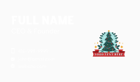 Christmas Holiday Tree Business Card Design