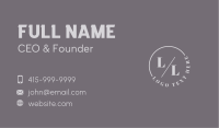 Simple Classic Lettermark Business Card Image Preview