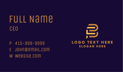 Gold Finance F & B Business Card Image Preview