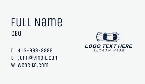 Racing Automobile Mechanic Business Card Design Image Preview