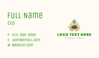 Hands Plant Soil Business Card Image Preview