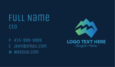 Modern Iceberg Crack Business Card Image Preview