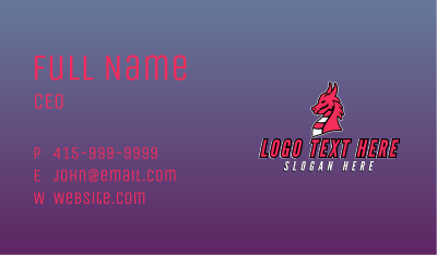 Mythical Dragon Avatar Business Card Image Preview