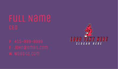 Mythical Dragon Avatar Business Card Image Preview