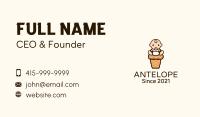 Sitting Baby Cone Business Card Image Preview