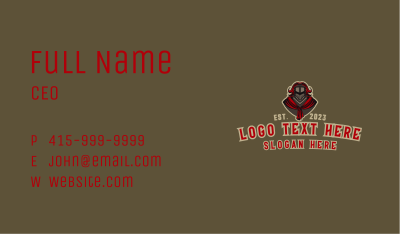 Medieval Knight Gamer Business Card Image Preview