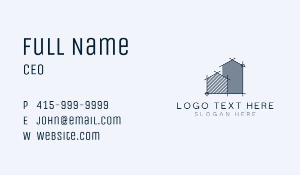 House Construction Architecture  Business Card Design Image Preview