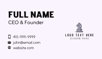 Chess Piece Horse Business Card Design