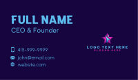 Human Star Volunteer Business Card Image Preview