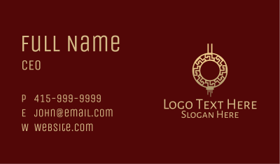 Chinese Traditional Ornament  Business Card Image Preview